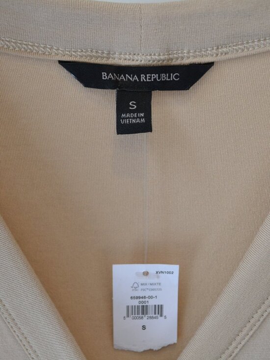 Banana Republic Button-Front Soft Midi Dress - Picture 2 of 3